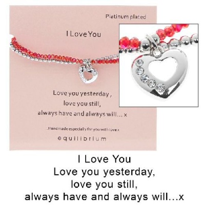 equilibrium Friendship Bracelet ''I Love You''